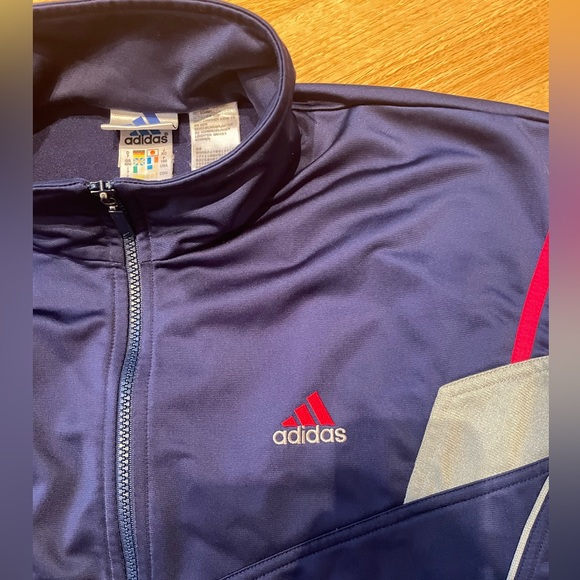 Adidas black 2-piece prime green activewear. Front zipper, pants drawstring, L - Picture 13 of 15